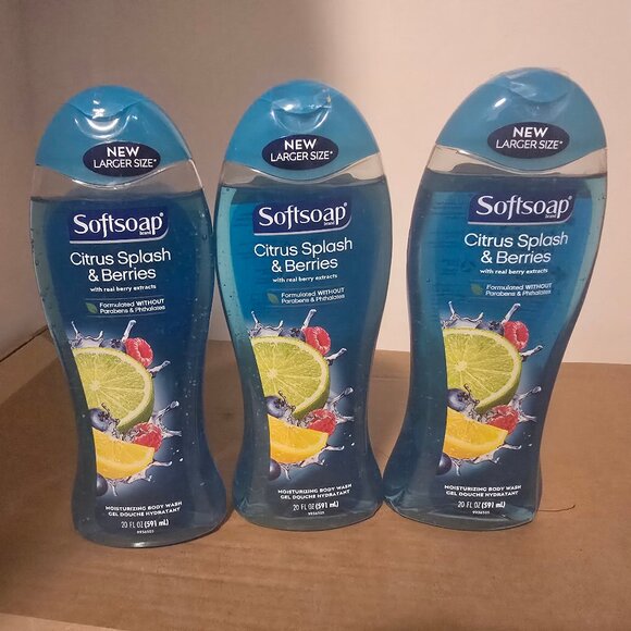 (3) Softsoap Citrus Splash & Berries Moisturizing Body Wash - Picture 1 of 2